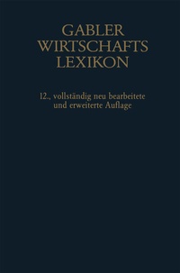 Abbildung von: Gablers Wirtschafts Lexikon - Springer Gabler