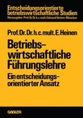 Cover: Betriebswirtschaftliche F&uuml;hrungslehre - Springer Gabler