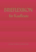 Cover: Brief-lexikon f&uuml;r Kaufleute - Springer Gabler