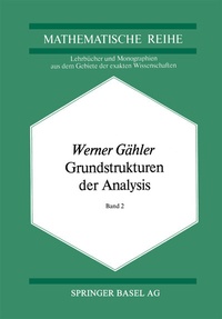 Enlarge image Cover: Grundstrukturen der Analysis II - Birkhäuser