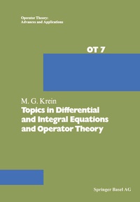 Enlarge image Cover: Topics in Differential and Integral Equations and Operator Theory - Birkhäuser