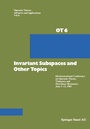 Cover: Invariant Subspaces and Other Topics - Birkhäuser