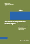 Cover: Invariant Subspaces and Other Topics - Birkh&auml;user