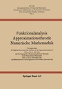 Cover: Funktionalanalysis Approximationstheorie Numerische Mathematik - Birkhäuser