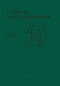 Cover: Convexity and Its Applications - Birkh&auml;user