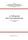 Cover: 3. Colloquium über Automatentheorie - Birkhäuser