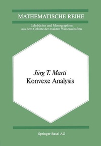 Enlarge image Cover: Konvexe Analysis - Birkhäuser