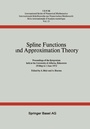 Cover: Spline Functions and Approximation Theory - Birkhäuser