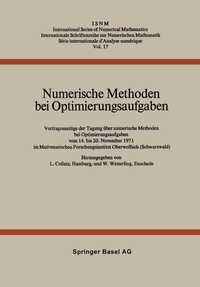 Enlarge image Cover: Numerische Methoden bei Optimierungsaufgaben - Birkhäuser