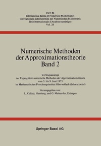 Enlarge image Cover: Numerische Methoden der Approximationstheorie - Birkhäuser