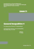 Cover: General Inequalities 4 - Birkh&auml;user
