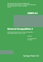 Cover: General Inequalities 3 - Birkhäuser