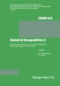 Cover: General Inequalities 3 - Birkh&auml;user