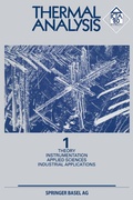 Cover: Thermal Analysis - Birkh&auml;user