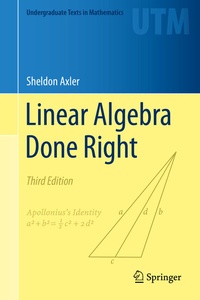 Abbildung von: Linear Algebra Done Right - Springer