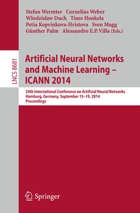 Enlarge image Cover: Artificial Neural Networks and Machine Learning -- ICANN 2014 - Springer