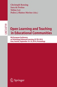Enlarge image Cover: Open Learning and Teaching in Educational Communities - Springer