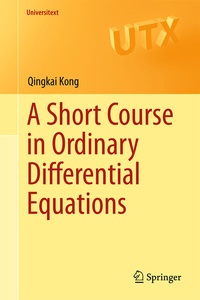 Enlarge image Cover: A Short Course in Ordinary Differential Equations - Springer