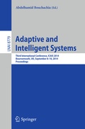 Cover: Adaptive and Intelligent Systems - Springer