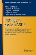 Cover: Intelligent Systems'2014 - Springer