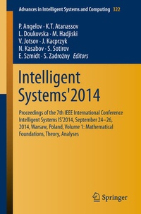 Enlarge image Cover: Intelligent Systems'2014 - Springer