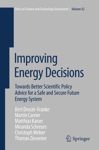 Enlarge image Cover: Improving Energy Decisions - Springer