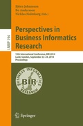 Cover: Perspectives in Business Informatics Research - Springer