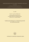 Cover: Verfarensentwicklungen zur Entscheidungstechnik der Multimomentstudie - VS Verlag f&uuml;r Sozialwissenschaften