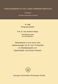 Cover: Zellkinetische in vivo und in vitro Untersuchungen mit 3H- und 14C-Thymidin an Gewebsbiopsien von Experimental- und Human-Tumoren - VS Verlag f&uuml;r Sozialwissenschaften