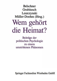 Enlarge image Cover: Wem gehört die Heimat? - VS Verlag für Sozialwissenschaften