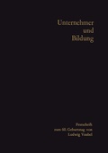 Cover: Unternehmer und Bildung - VS Verlag f&uuml;r Sozialwissenschaften