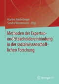 Cover: Methoden der Experten- und Stakeholdereinbindung in der sozialwissenschaftlichen Forschung - Springer VS