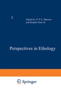 Cover: Perspectives in Ethology - Springer