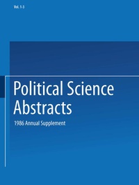 Enlarge image Cover: Political Science Abstracts - Springer