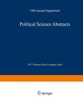 Cover: Political Science Abstracts - Springer
