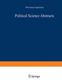 Enlarge image Cover: Political Science Abstracts - Springer
