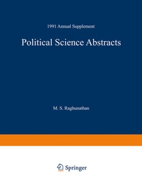 Enlarge image Cover: Political Science Abstracts - Springer