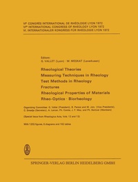 Abbildung von: Rheological Theories · Measuring Techniques in Rheology Test Methods in Rheology · Fractures Rheological Properties of Materials · Rheo-Optics · Biorheology - Steinkopff