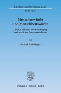 Abbildung von: Menschenwürde und Menschheitswürde - fibre