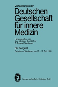 Abbildung von: 86. Kongreß - J.F. Bergmann-Verlag