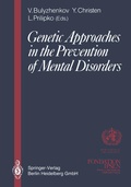 Cover: Genetic Approaches in the Prevention of Mental Disorders - Springer