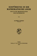 Cover: Einf&uuml;hrung in die Mathematische Logik - Springer
