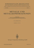 Cover: Metalle und Metallkonstruktionen - Springer
