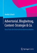 Cover: Advertorial, Blogbeitrag, Content-Strategie & Co. - Springer Gabler