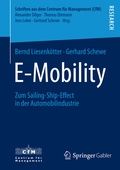 Cover: E-Mobility - Springer Gabler