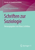 Cover: Schriften zur Soziologie - Springer VS
