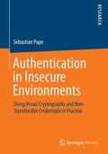 Cover: Authentication in Insecure Environments - Springer Vieweg