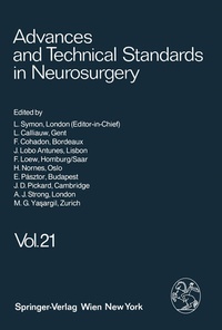 Enlarge image Cover: Advances and Technical Standards in Neurosurgery - Springer