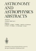 Cover: Astronomy and Astrophysics Abstracts - Springer