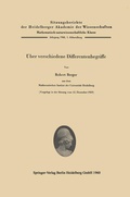 Cover: &Uuml;ber verschiedene Differentenbegriffe - Springer
